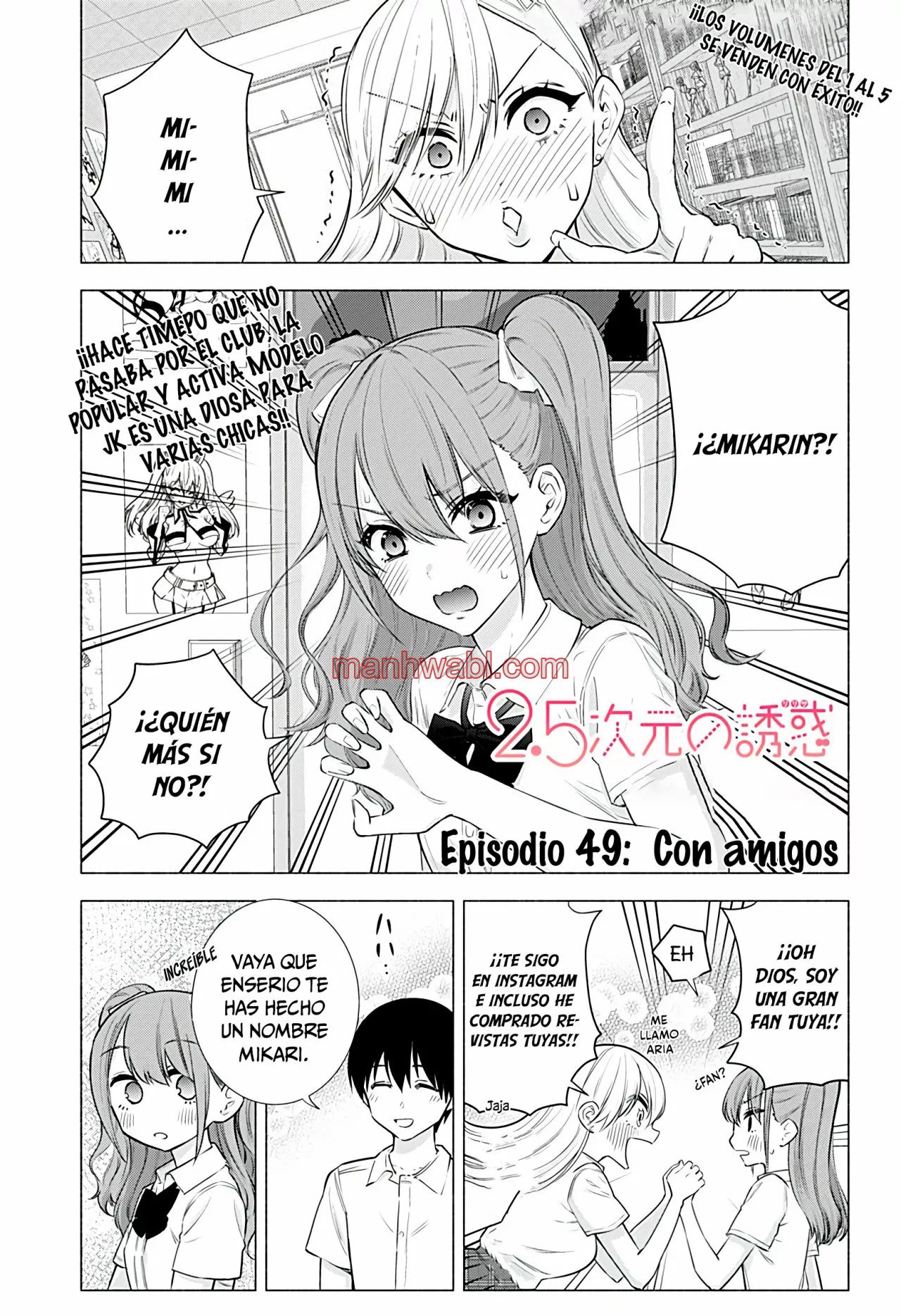 2.5 Jigen no Yuuwaku - Capítulo 49 manhwa