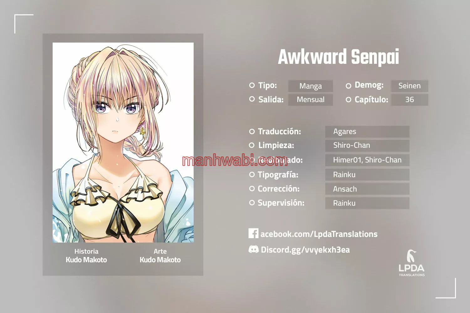 Awkward Senpai - Capítulo 36 manhwa