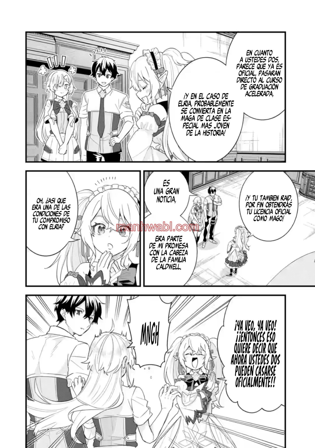 Matrimonio Reencarnado de un Héroe y la Sabia ~ Me comprometí con mi antigua rival y nos convertirnos en la pareja más fuerte - Capítulo 30_3 manhwa