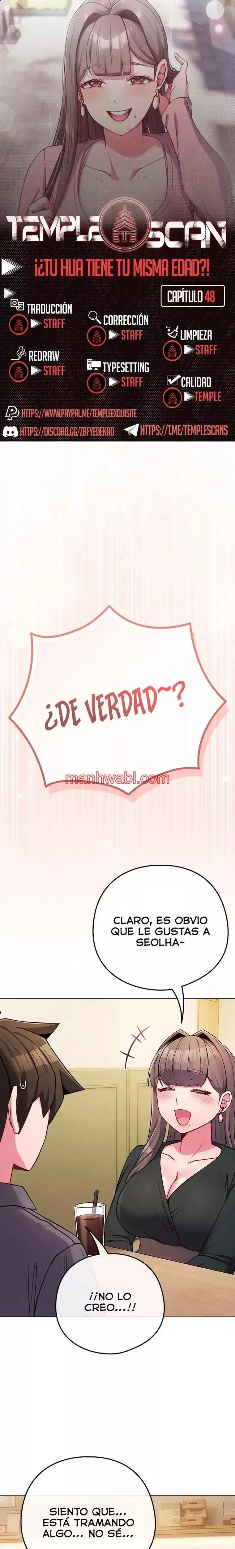 Pero, ¿¡Tienes la misma edad que mi hija?! - Capítulo 48 manhwa