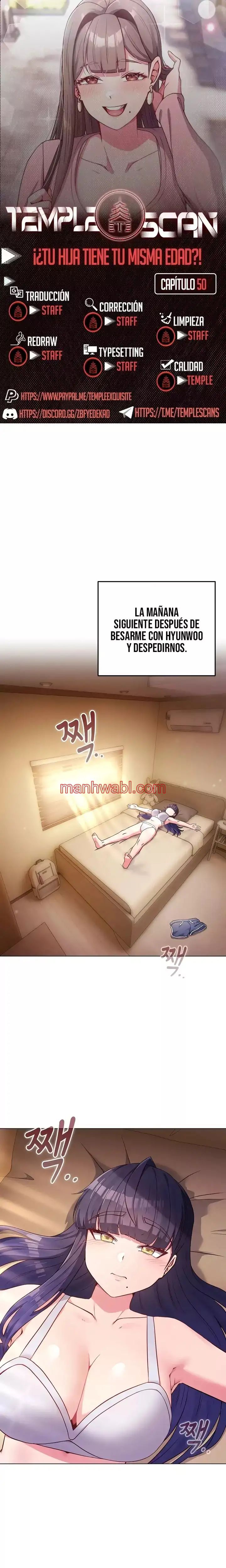 Pero, ¿¡Tienes la misma edad que mi hija?! - Capítulo 50 manhwa