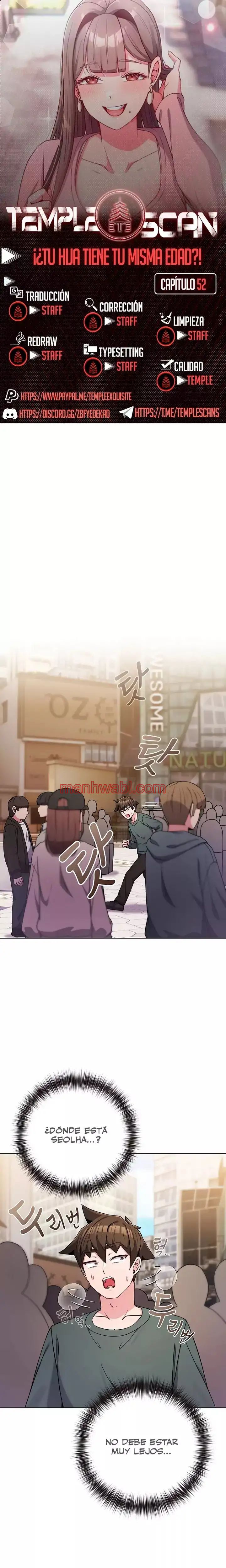 Pero, ¿¡Tienes la misma edad que mi hija?! - Capítulo 52 manhwa